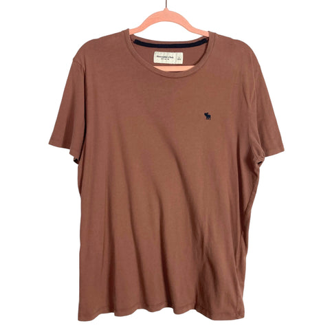 Abercrombie & Fitch Soft A&F Brown Tee- Size L
