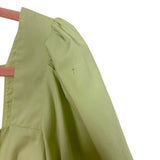 Abercrombie & Fitch Light Lime Green Puff Sleeve Top - Size XS (See Notes)
