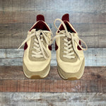 Rag & Bone New York Cream and Wine Retro Runner Sneakers- Size 36.5 (see notes)