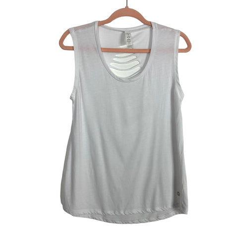 Balance Collection White Cutout Back Tank- Size M