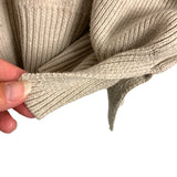 Zenana Tan Ribbed Mock Neck Sweater- Size M