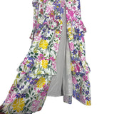 ASTR The Label Floral Tiered Dress with Slit- Size L