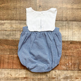 Cecil and Lou Navy/White Striped with White Top Walker Bubble- Size 6M