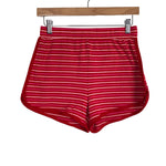 Colsie Red/White/Pink Striped Shorts Pajama Set- Size XS (sold out online, sold as a set)