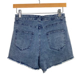 Altar'd State Light Wash Rhinestone Fringe Jean Shorts NWT- Size S (see notes)