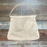 Caroline Hill Cream Quilted Magnetic Closure Bag with Wristlet (Like New)