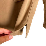 Acoa Mocha Linen Blazer and Shorts Set- Size S (sold as a set)