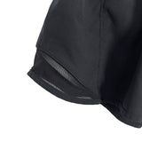 LRX Black with Mesh Detail Elastic Waist Running Shorts- Size L