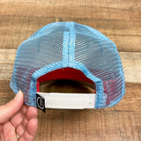 Land of Thee Red/White/Light Blue Feather Baseball Cap NWT