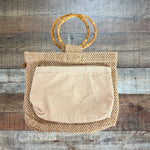 No Brand Bamboo Handle Bag (See Notes)