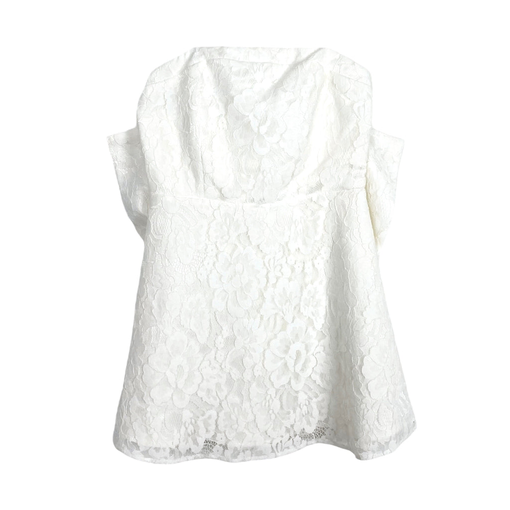 Altar'd State White Lace Overlay with Back Bow Strapless Mini Dress NW The Saved Collection Altar'd State White Lace Overlay with Back Bow Strapless Mini Dress NW The Saved Collection