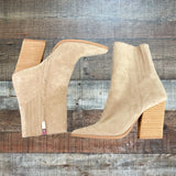 Steve Madden Tan Suede Rickki Boots- Size 7.5 (see notes)