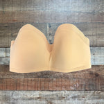 Lively Nude with Mesh Overlay Trim Strapless Bra- Size 36D