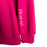 No Brand Pink I Cry A Lot Crewneck Sweatshirt - Size XL