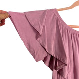 Pink Blush Lilac Off the Shoulder Ruffle Maternity Maxi Dress NWT- Size S