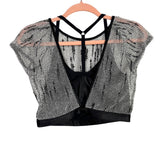 Koral Mesh Lined Deep V Back Workout Top- Size M