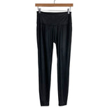 Time & Tru Black Faux Leather Leggings- Size S (Inseam 27”)