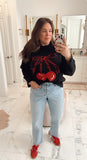 Wild Fable Black Cherry Holiday Sweater - Size L