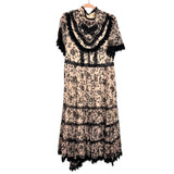 Kate Spade New York Madison Ave Pink/Black Floral Lace Dress - Size 14 (See Notes)