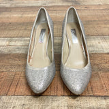 INC International Concepts Silver Rhinestone Pumps- Size 7.5 (see notes)