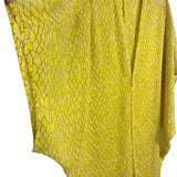 Monki Sheer Yellow Printed Button Front Kimono- One Size (see notes)