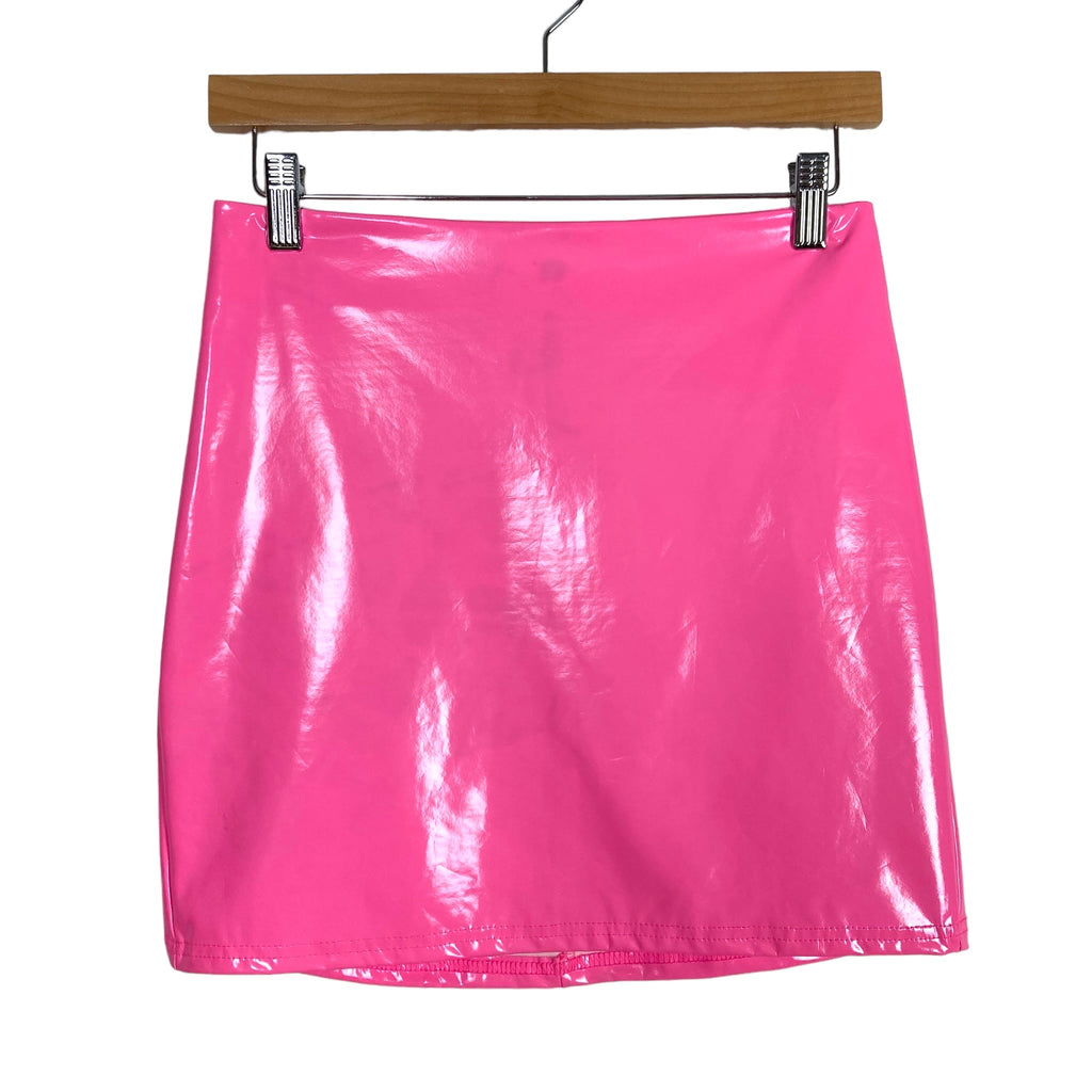 Maxi Skirt Leather Skirt Pink Pencil Skirt 90s Crās Katiecras