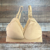 Ingrid & Isabel Beige Pullover Padded Nursing Bra- Size L