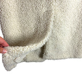 Lou & Grey Cream Faux Fur Jacket- Size XXS