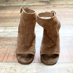 Steve Madden Dark Brown Slingback Heel Sandals- Size 8.5