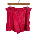 Emily Mccarthy Rose Red Ruffle Short NWT - Size M