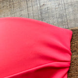 PINK Victoria Secret Hot Pink Strapless Padded Bikini Top- Size S-DD (see notes)