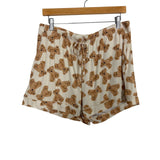 Bums & Roses Teddy Print Pajama Set NWT- Size L (sold out online, sold as set)