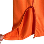 Superdown Orange with Exposed Seams and Slit Simona Tee Dress- Size S (see notes)