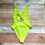 Tularosa Lime Green Front Cutout One Piece NWT- Size M (sold out online)