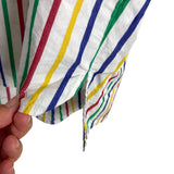 Pomander Place Rainbow Striped Button Up- Size XXL