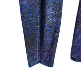 Lululemon Cosmic Print with Side Pockets Raw Hem Exposed Seams Reflective Dot Leggings - Size 4 (Inseam 25”)
