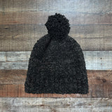 No Brand Black Pom Beanie Hat