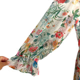 Gibson Latimer White Floral Dress- Size XXL