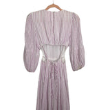 Cinq A Sept Pink/White Striped Open Back Dress - Size 2 (See Notes)