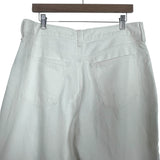 Abercrombie & Fitch White Wide Leg High Rise Jeans- Size 31