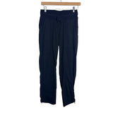 Lululemon Black Drawstring Adjustable Cinched Hem Pants- Size 4 (Inseam 24")