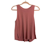 Zella Pink Ribbed Racerback Tank- Size S