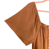 Rylee + Cru Faux Button Front Top- Size M