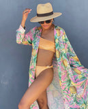 Show Me Your Mumu Hannahs Pineapple Dream Belted Robbie Robe- Size S