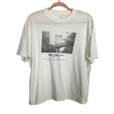 Abercrombie & Fitch Easy Tee White New York City Graphic Tee - Size M