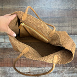 Madewell Brown Woven Cow Leather Bag