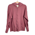 Abercrombie & Fitch Soft A&F Collection Mauve Zip Up Hooded Sweatshirt - Size S