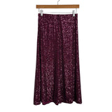 Draper James Purple Sequin Midi Skirt NWT - Size XS