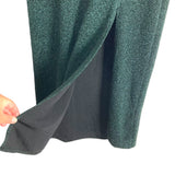 Show Me Your Mumu Emerald Green Shimmer Side Slit Skirt NWT- Size XL (we have matching top, sold out online)