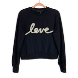 Endless Rose Black Love Pearl Sweater- Size ~XS (no size tag, fits like XS/sold out online)
